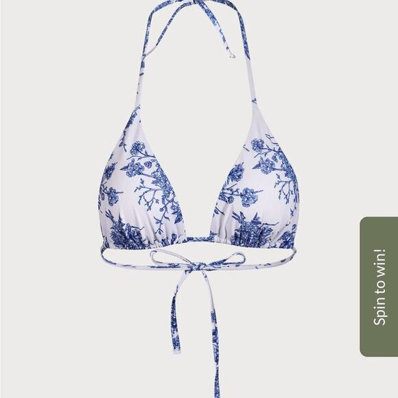 Berlook Floral Halter Triangle Bikini Top and Tie High Cut Leg Bottom - Picture 8 of 15